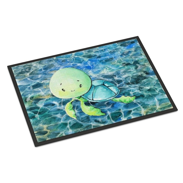 Carolines Treasures Sea Turtle Indoor or Outdoor Mat - 18 x 27 in. BB8525MAT - main